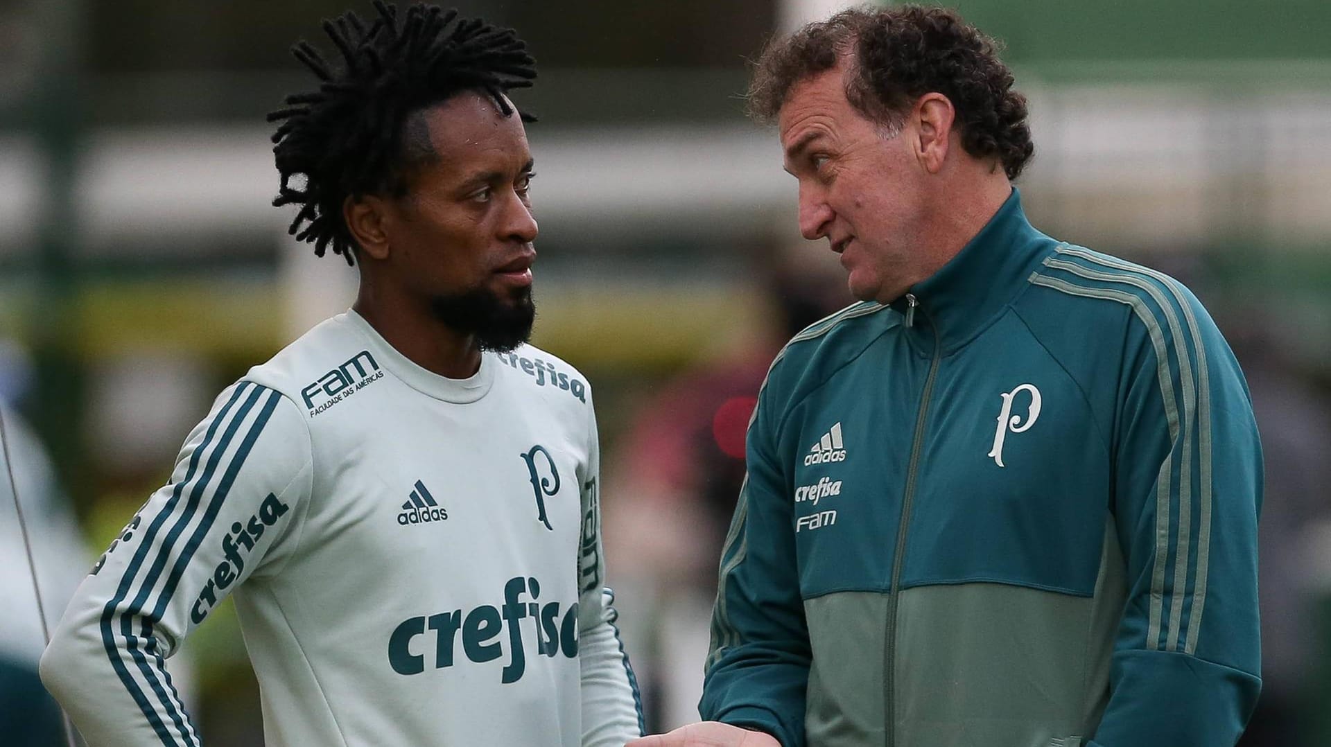 Ansprechpartner: Zé Roberto (li.) im Training bei Palmeiras.