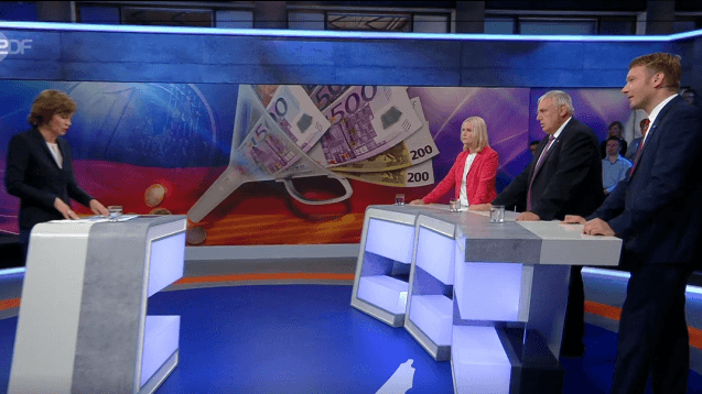 Bei "Maybrit Illner" (von links nach rechts) diskutierten Manuela Schwesig (SPD), Karl-Josef Laumann (CDU) und André Poggenburg von der AfD über das Thema Altersversorgung. Bei "Maybrit Illner" (von links nach rechts) diskutierten Manuela Schwesig (SPD), Karl-Josef Laumann (CDU) und André Poggenburg von der AfD über das Thema Altersversorgung.