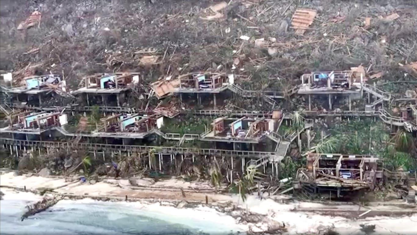 Die Siedlung Bitter End auf den Britischen Jungferninseln ist völlig zerstört.