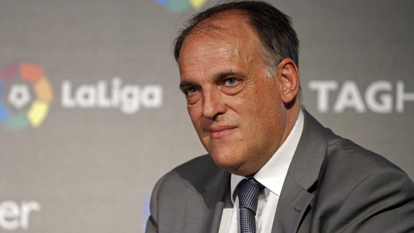 Spaniens Liga-Boss Javier Tebas hat eine klare Meinung zur aktuellen Situation im Weltfußball.