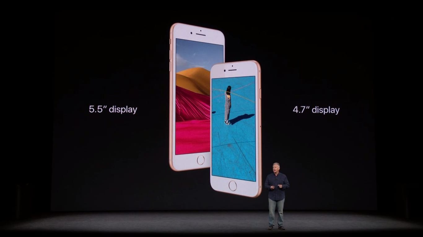 Das Apple iPhone wird in zwei Größen vorgestellt.