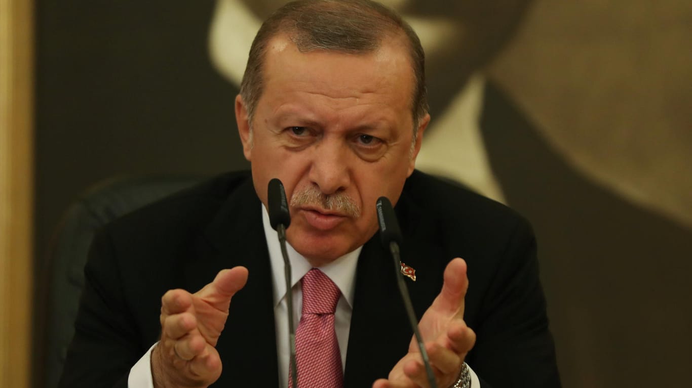 Der türkische Präsident Erdogan ist Gegner der kurdischen Autonomie-Bemühungen.