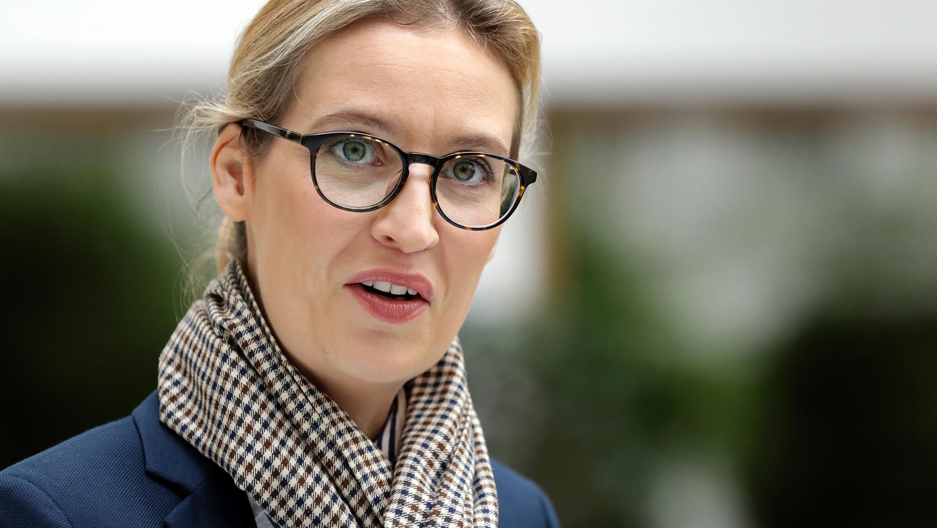 Alice Weidel vor einer Pressekonferenz ihrer Partei in Berlin.