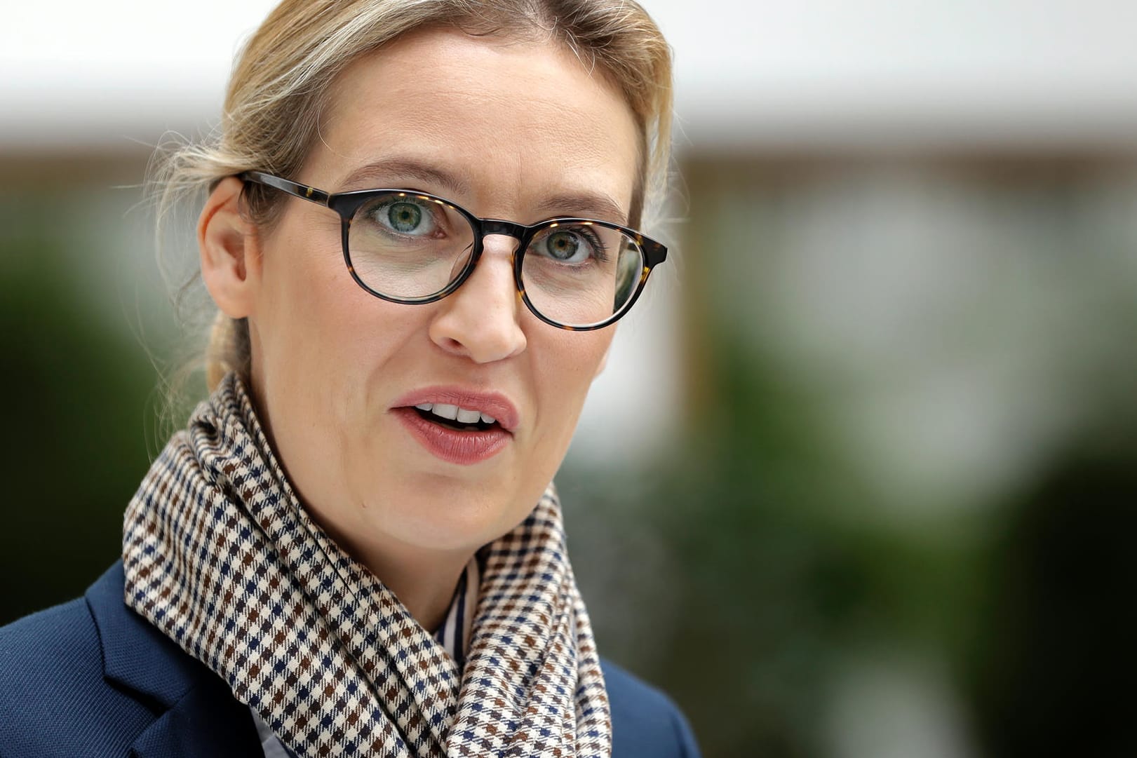 Alice Weidel vor einer Pressekonferenz ihrer Partei in Berlin.