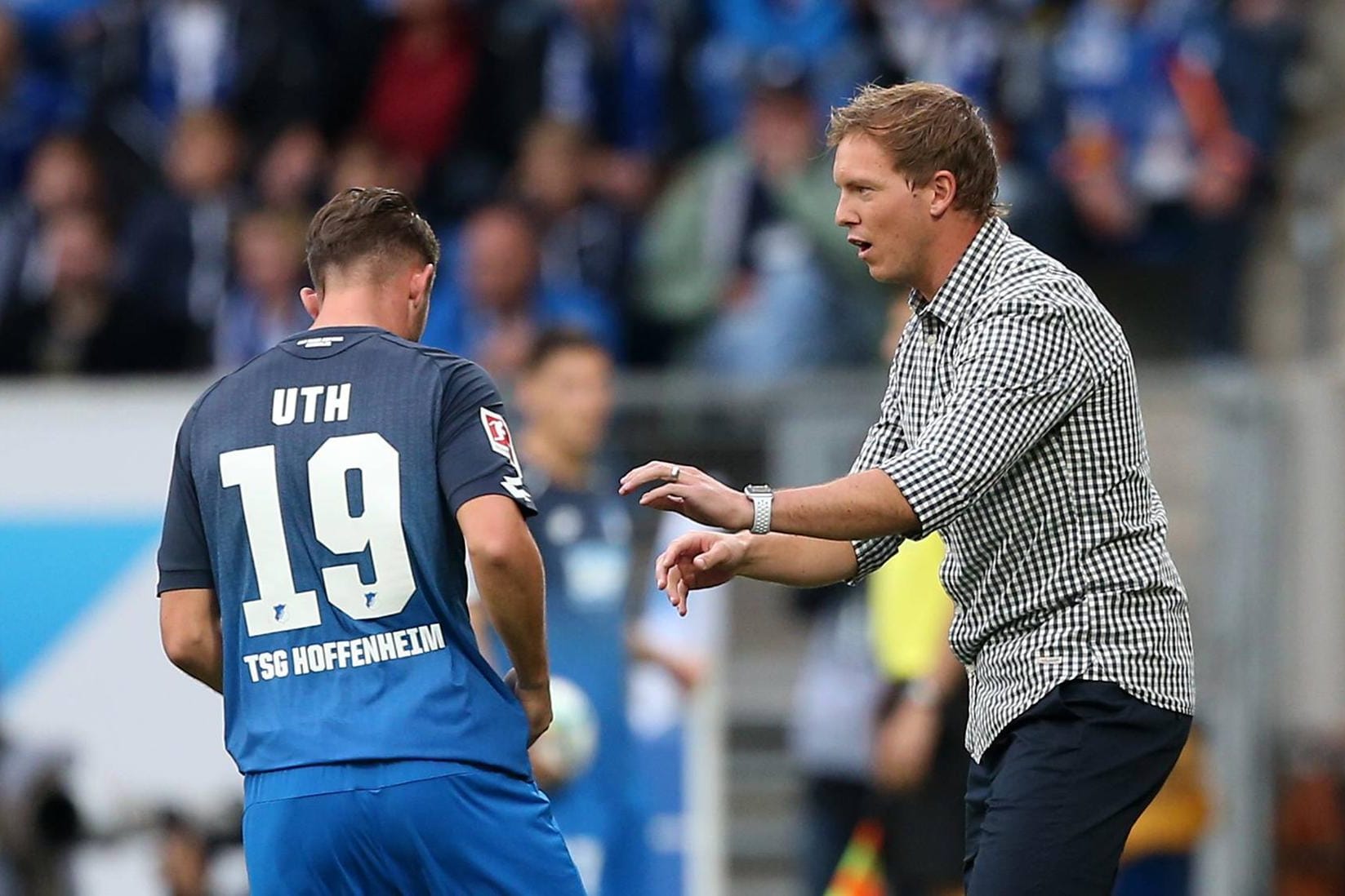 Nächster Erfolg nach dem Bundesligasieg gegen Bayern? Hoffenheim um Trainer Nagelsmann (r.) und Stürmer Uth empfängt Sporting Braga.