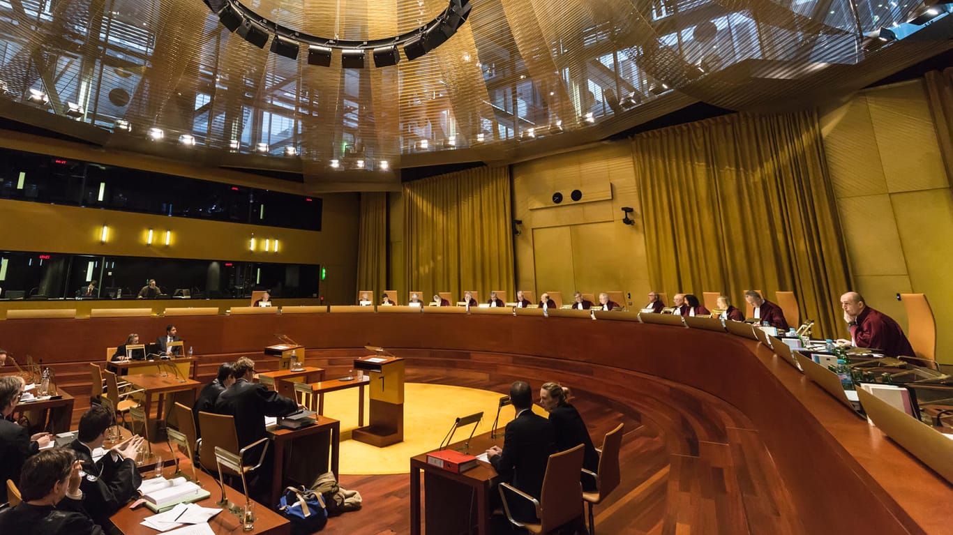 Eine Anhörung vor dem Europäischen Gerichtshof in Luxemburg.