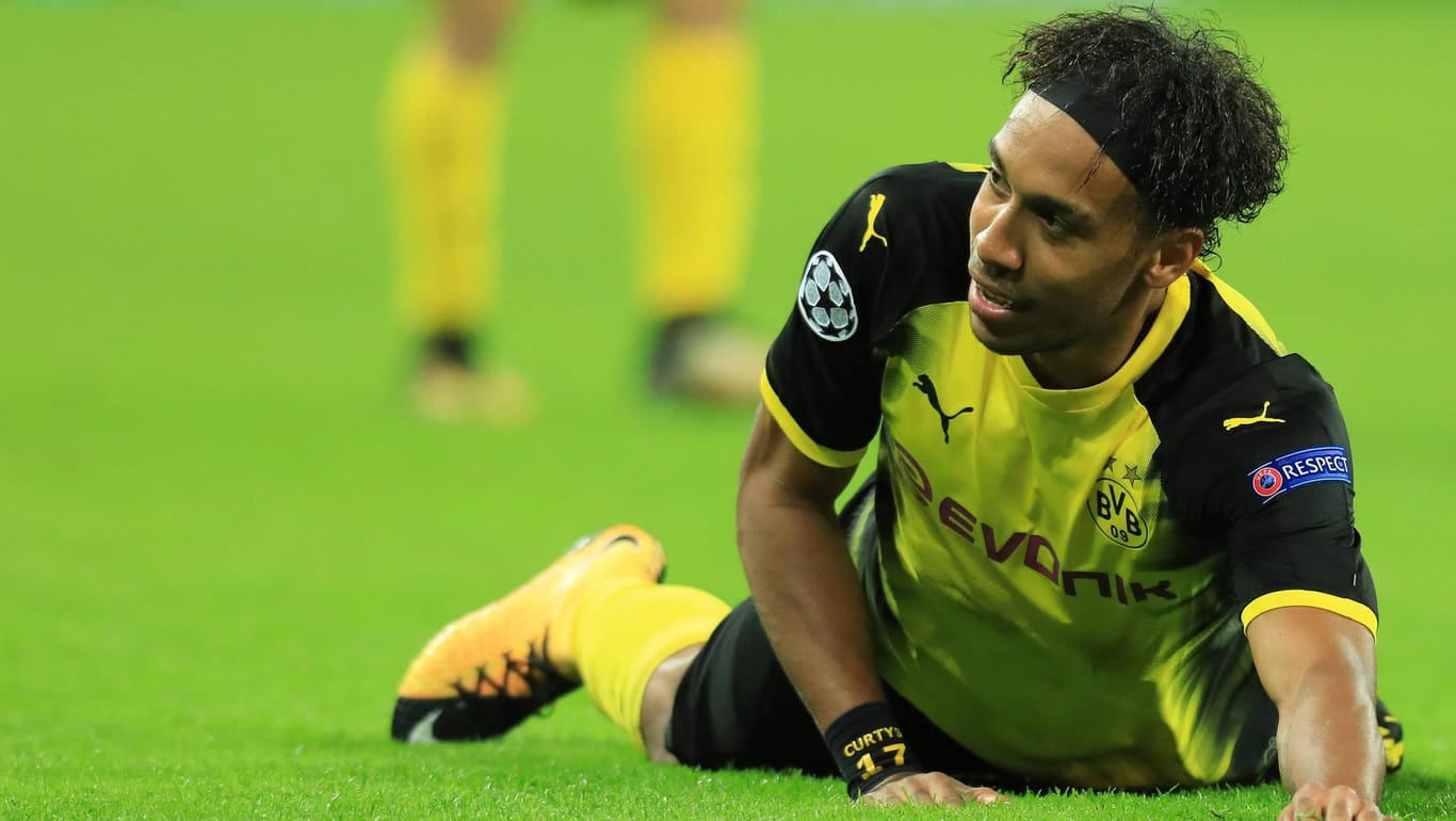 Pierre-Emerick Aubameyang kassierte mit Borussia Dortmund eine Niederlage gegen Tottenham Hotspur.