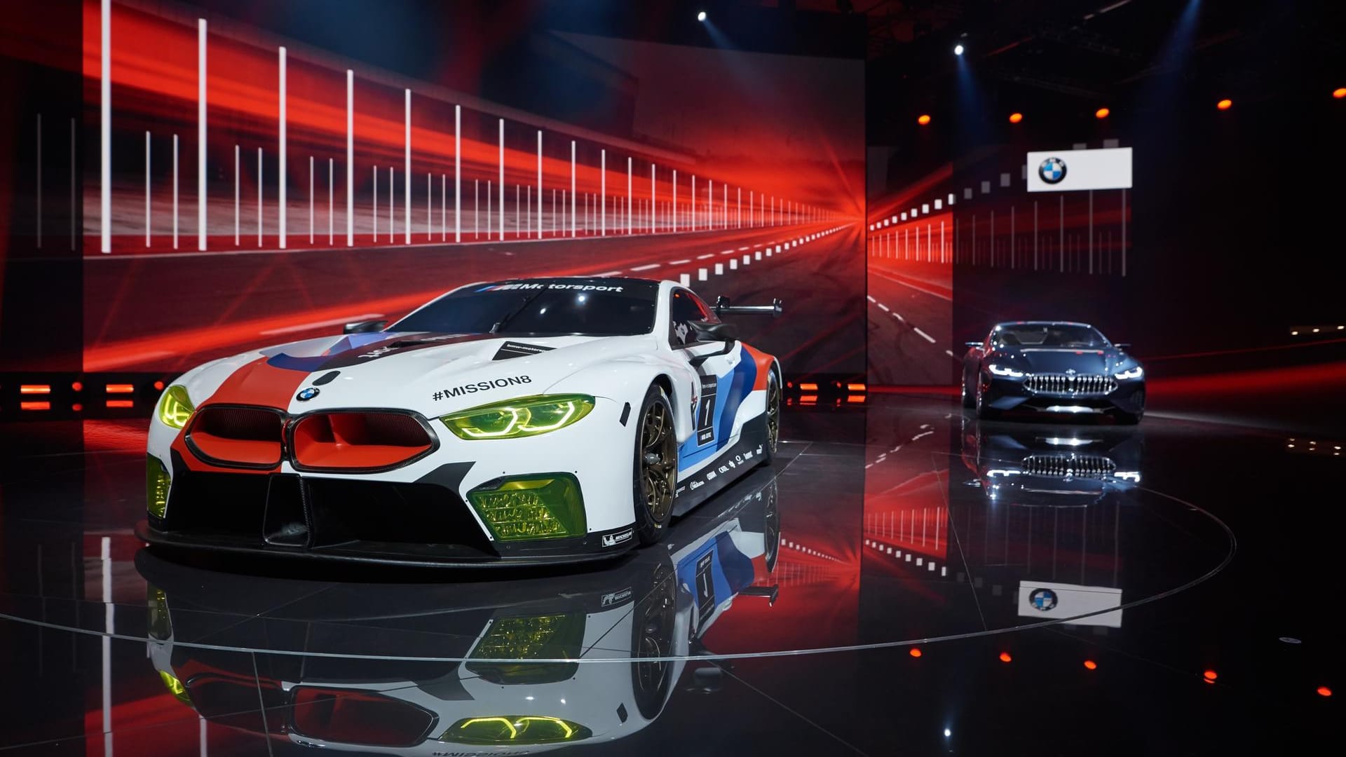 Der neue BMW M8 GTE auf der IAA in Frankfurt. Der neue BMW M8 GTE auf der IAA in Frankfurt.