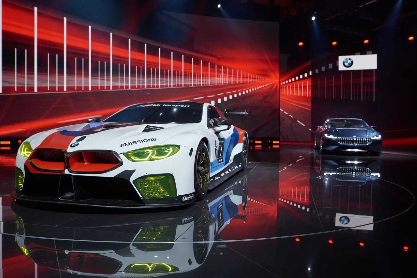 Der neue BMW M8 GTE auf der IAA in Frankfurt.