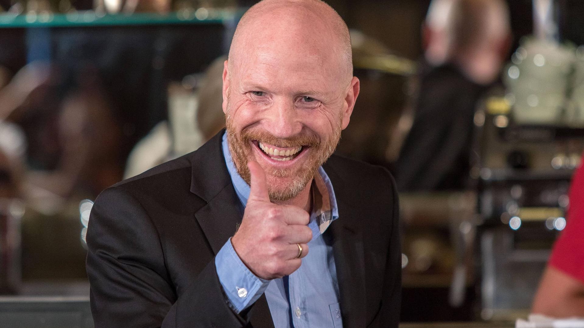 Matthias Sammer bei einem Fußball-Talk in Dresden. Der ehemalige DFB- und Bayern-Sportchef ist derzeit Eurosport-Experte.