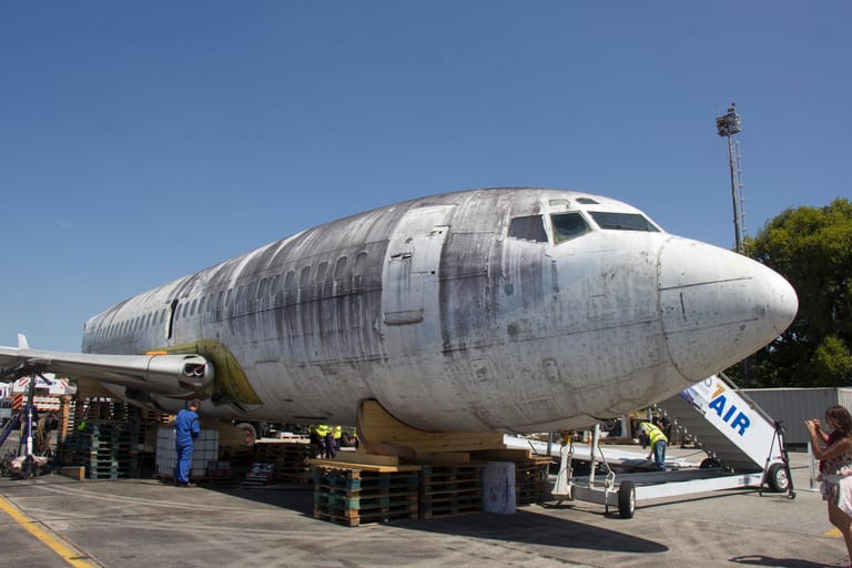 "Landshut"-Flugzeug-Demontage in Brasilien
