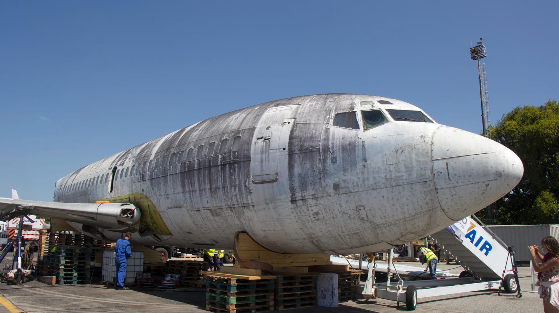 "Landshut"-Flugzeug-Demontage in Brasilien