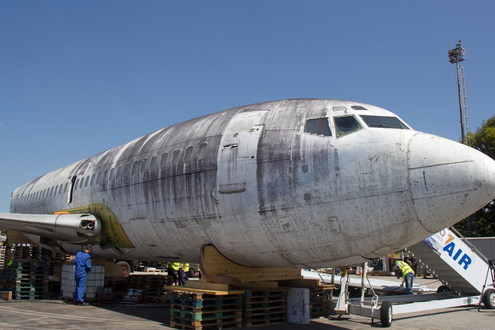 "Landshut"-Flugzeug-Demontage in Brasilien