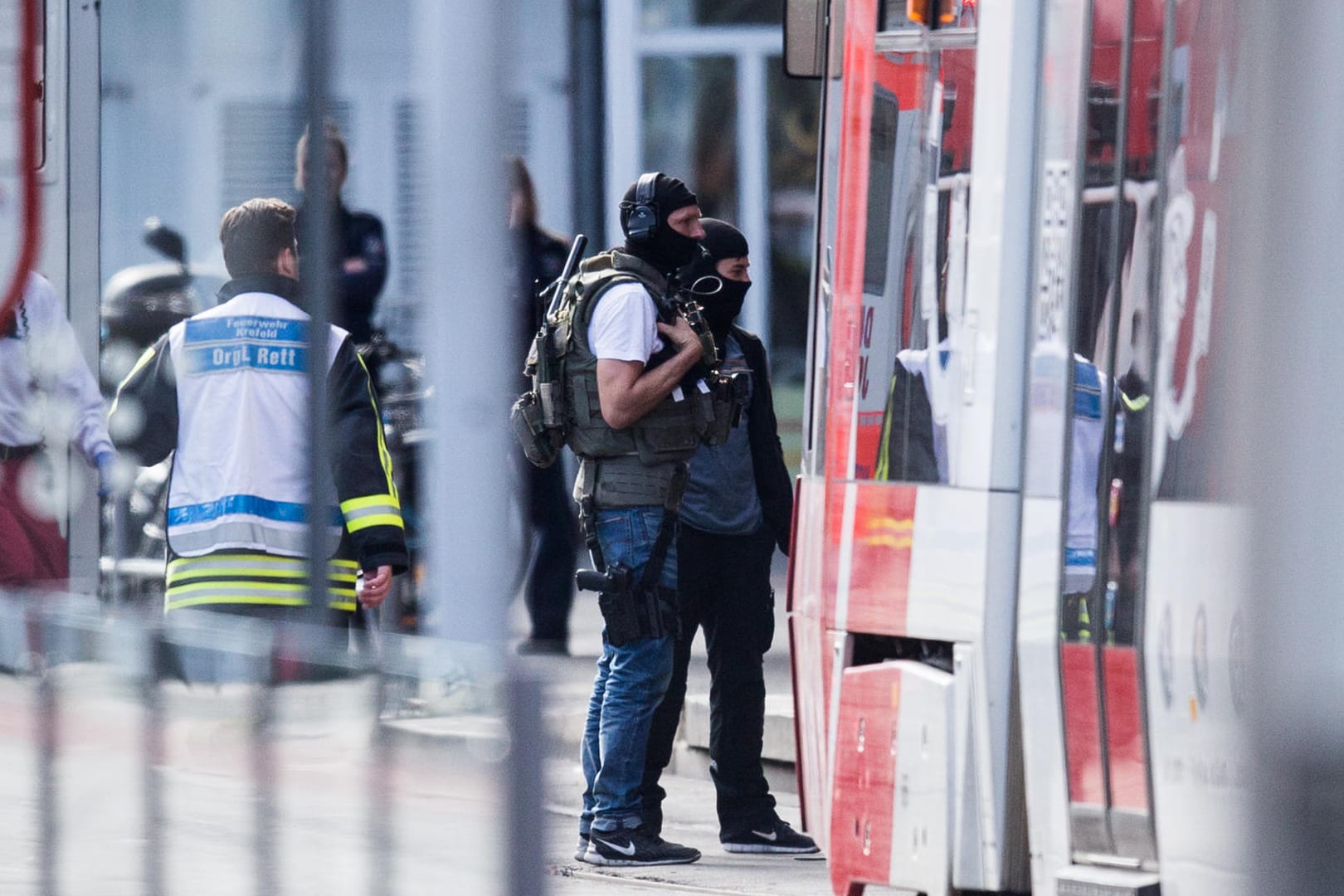 Wegen der Geiselnahme gab es in der Innenstadt von Krefeld einen Großeinsatz.