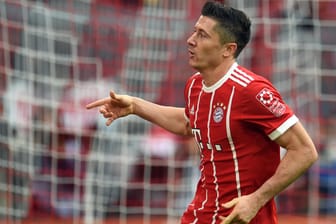 Bayern Münchens Robert Lewandowski erzielte gegen Mainz zwei Treffer.