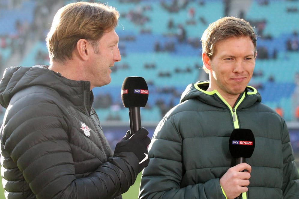 Ralph Hasenhüttl und Julian Nagelsmann vor dem direkten Duell im Januar in Leipzig.