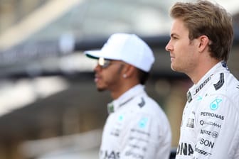 Lewis Hamilton (l.) und Nico Rosberg 2016 in Abu Dhabi. Offenbar mochten sich die beiden noch nie.