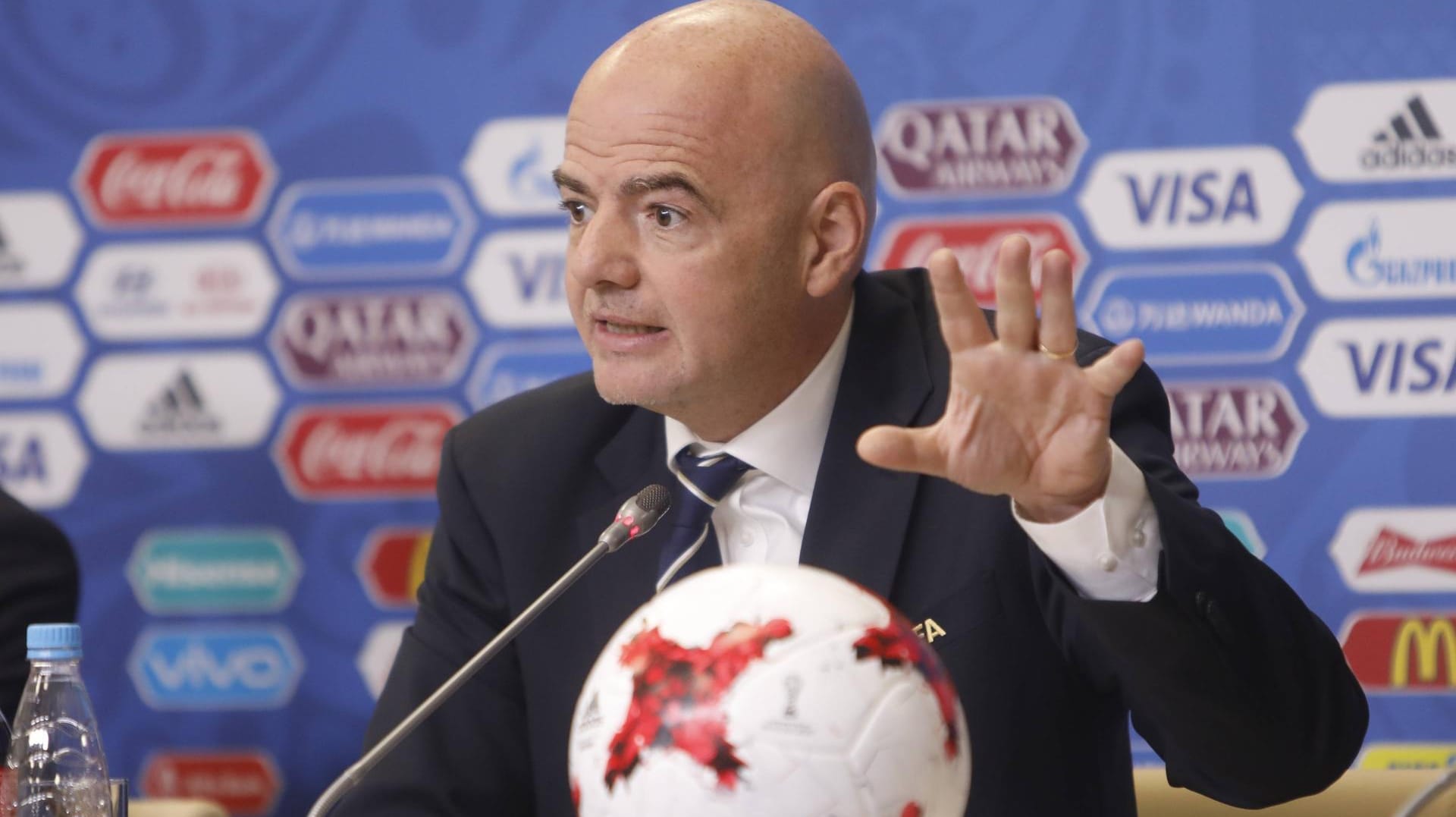 Klar positioniert: Fifa-Boss Gianni Infantino.