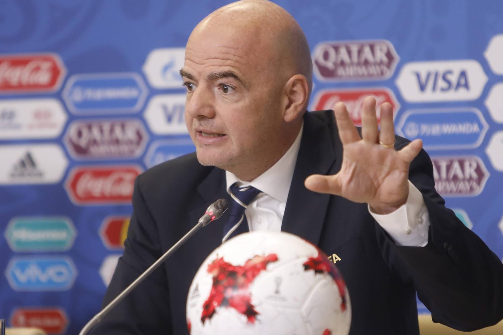 Klar positioniert: Fifa-Boss Gianni Infantino.
