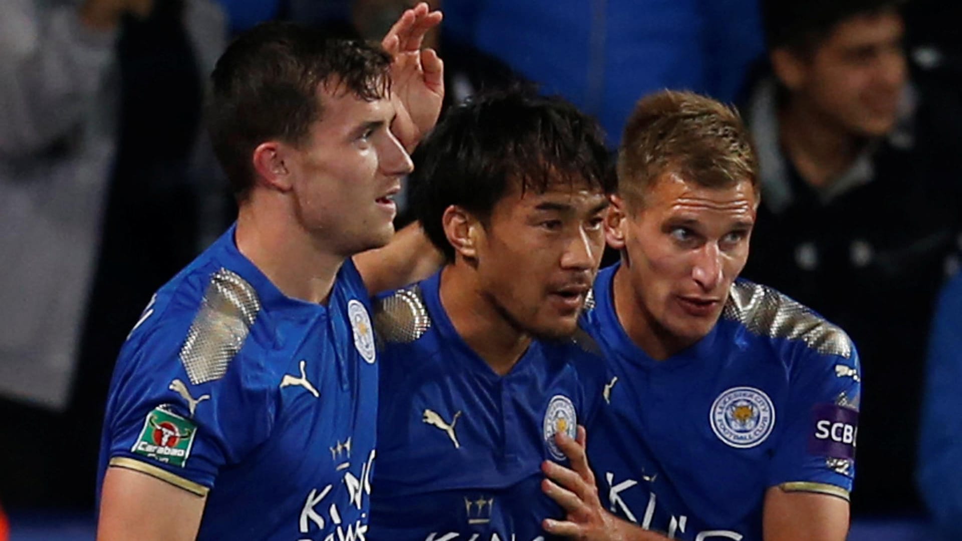 Matchwinner: Shinji Okazaki (m.) traf zum 1:0.