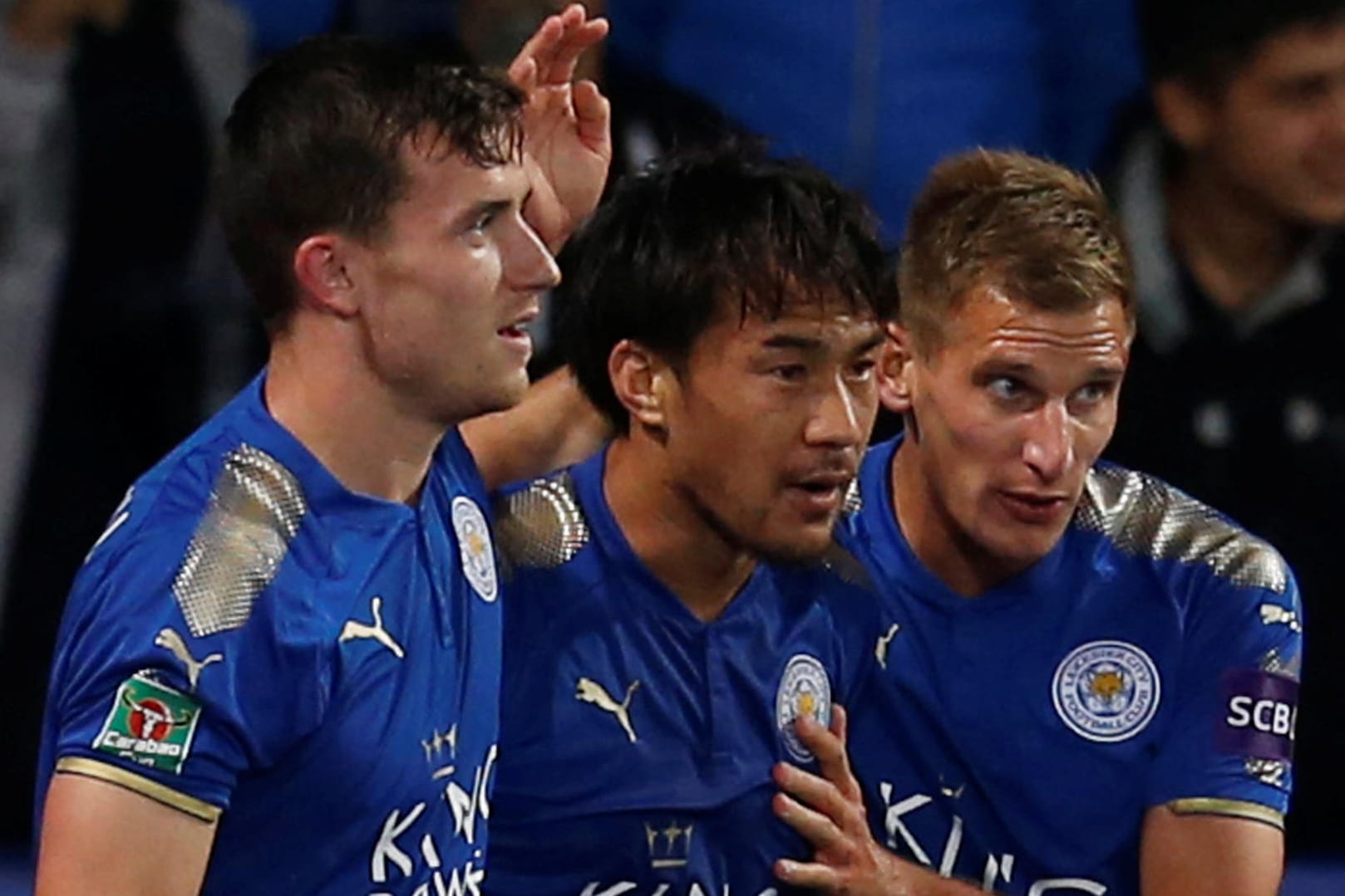 Matchwinner: Shinji Okazaki (m.) traf zum 1:0.