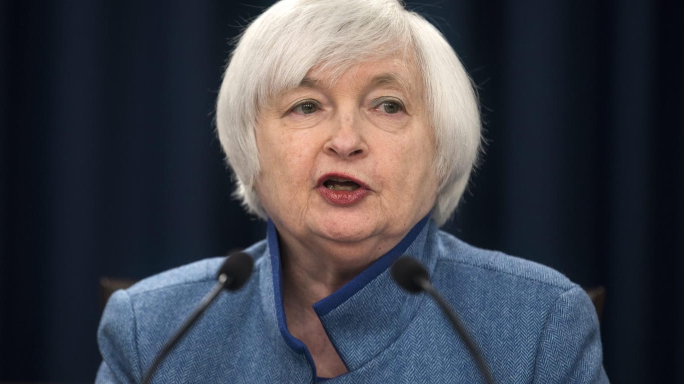 Janet Yellen: Die Chefin der US-Notenbank Federal Reserve (Fed) lässt den Leitzins unverändert.