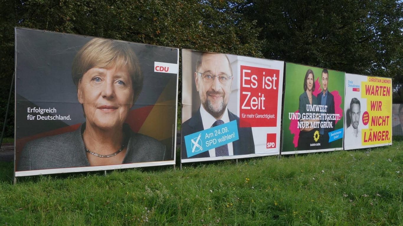 CDU, CSU, SPD, AfD, FDP, Linke, Grüne – sieben Parteien dürften im neuen Bundestag sitzen. Das gab es noch nie und eröffnet einige Koalitionsmöglichkeiten.