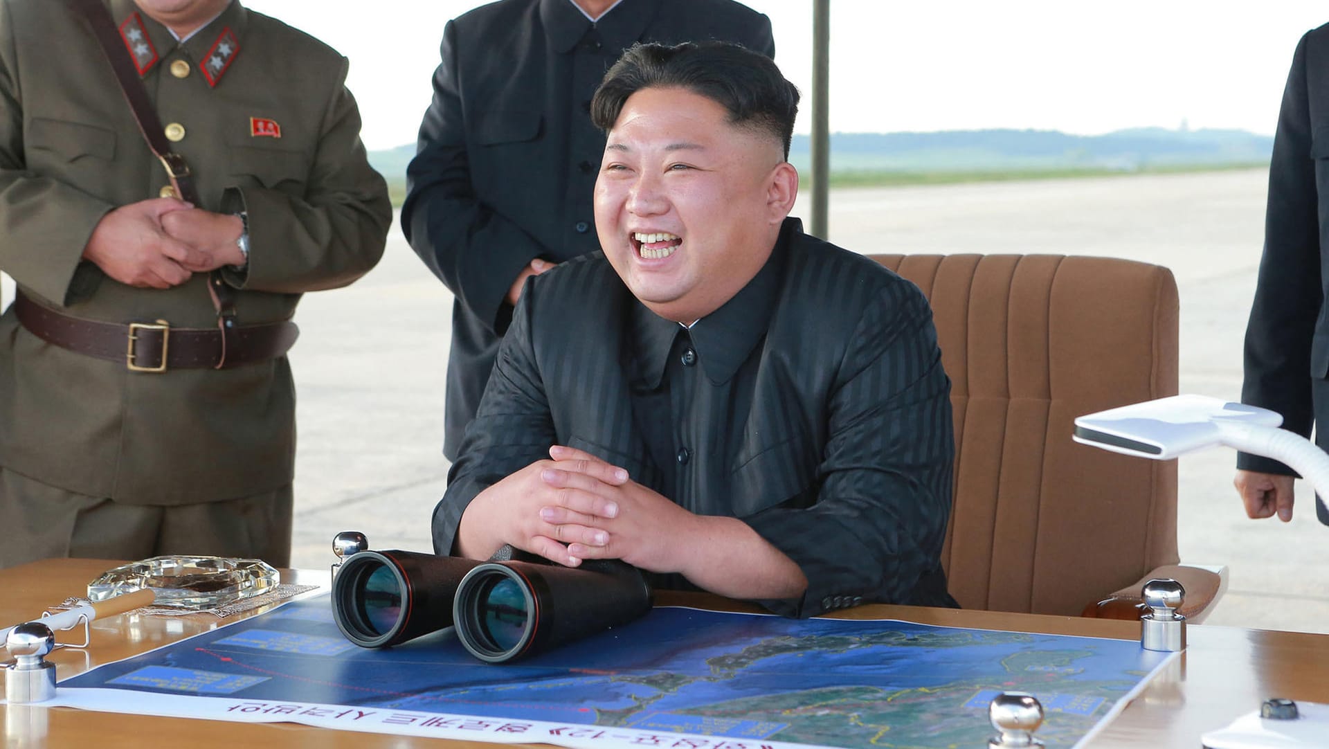 Der nordkoreanische Machthaber Kim Jong-un lässt sich von Donald Trump offenbar nicht einschüchtern. Der nordkoreanische Machthaber Kim Jong-un lässt sich von Donald Trump offenbar nicht einschüchtern.