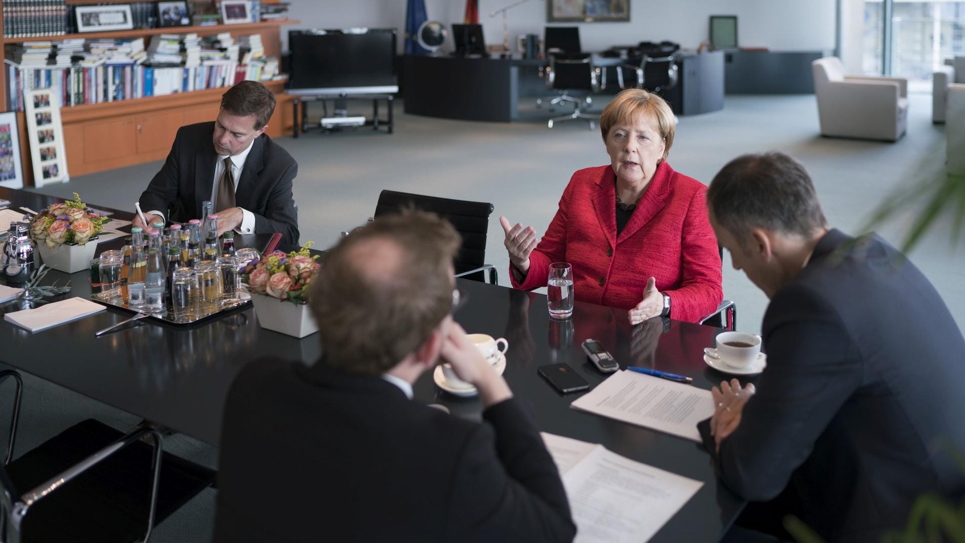 Merkel bekräftigt, mehr in Bildung zu investieren und finanzschwache Kommunen zu unterstützen: "Deshalb haben wir das Grundgesetz geändert"