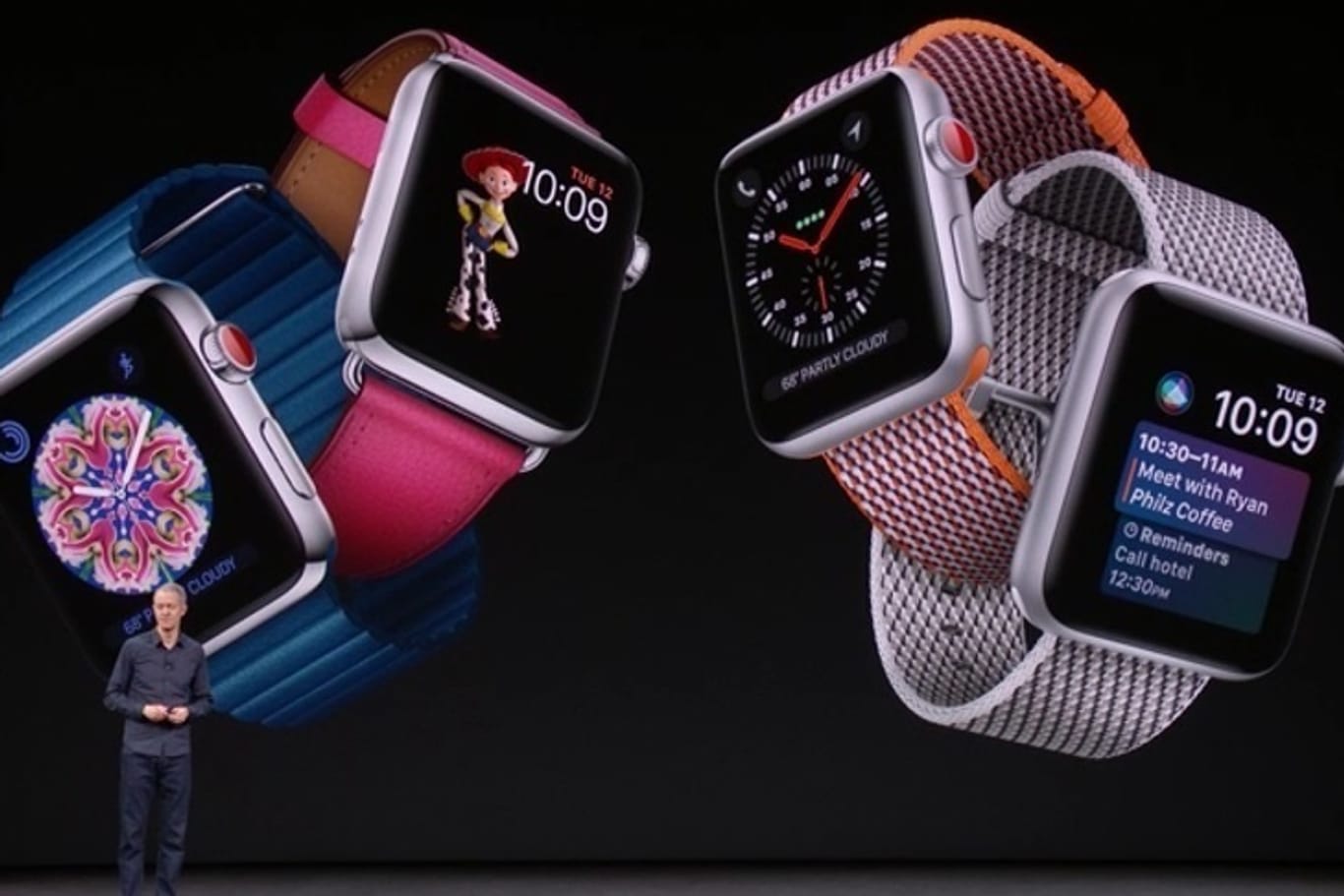Apple stellt Neuheiten vor, darunter die Apple Watch Series 3.