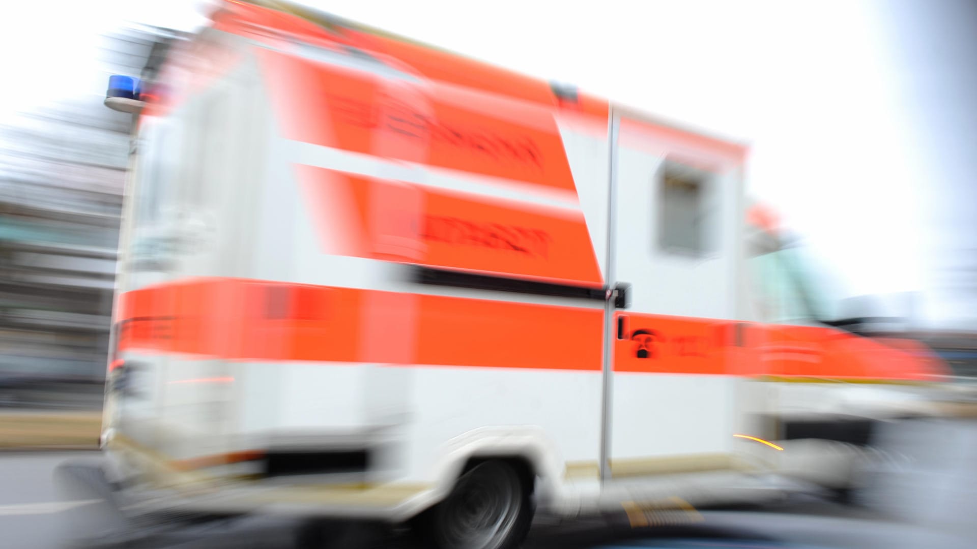 Ein Rettungswagen im Einsatz