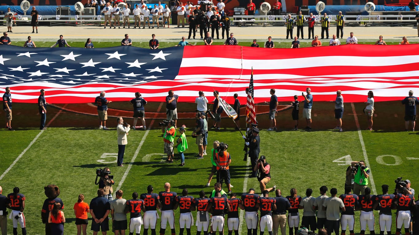 Deutliches Zeichen: Die Pittsburgh Steelers fehlten bei der Nationalhymne