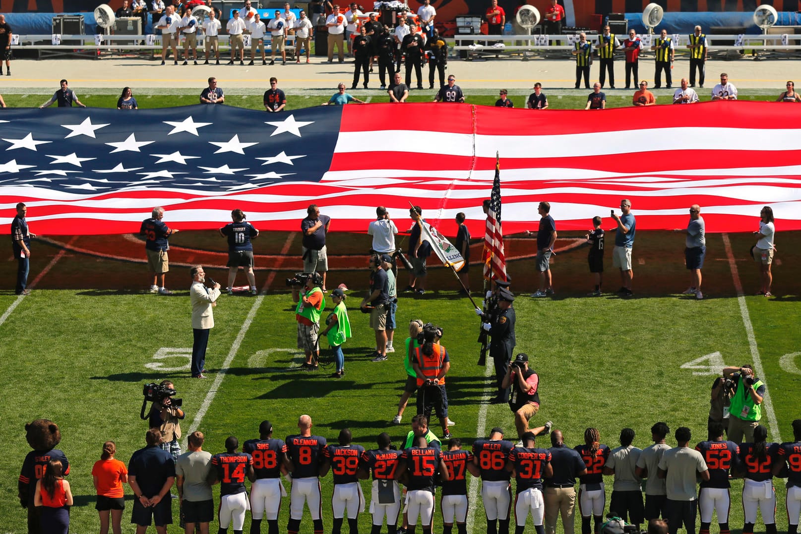 Deutliches Zeichen: Die Pittsburgh Steelers fehlten bei der Nationalhymne