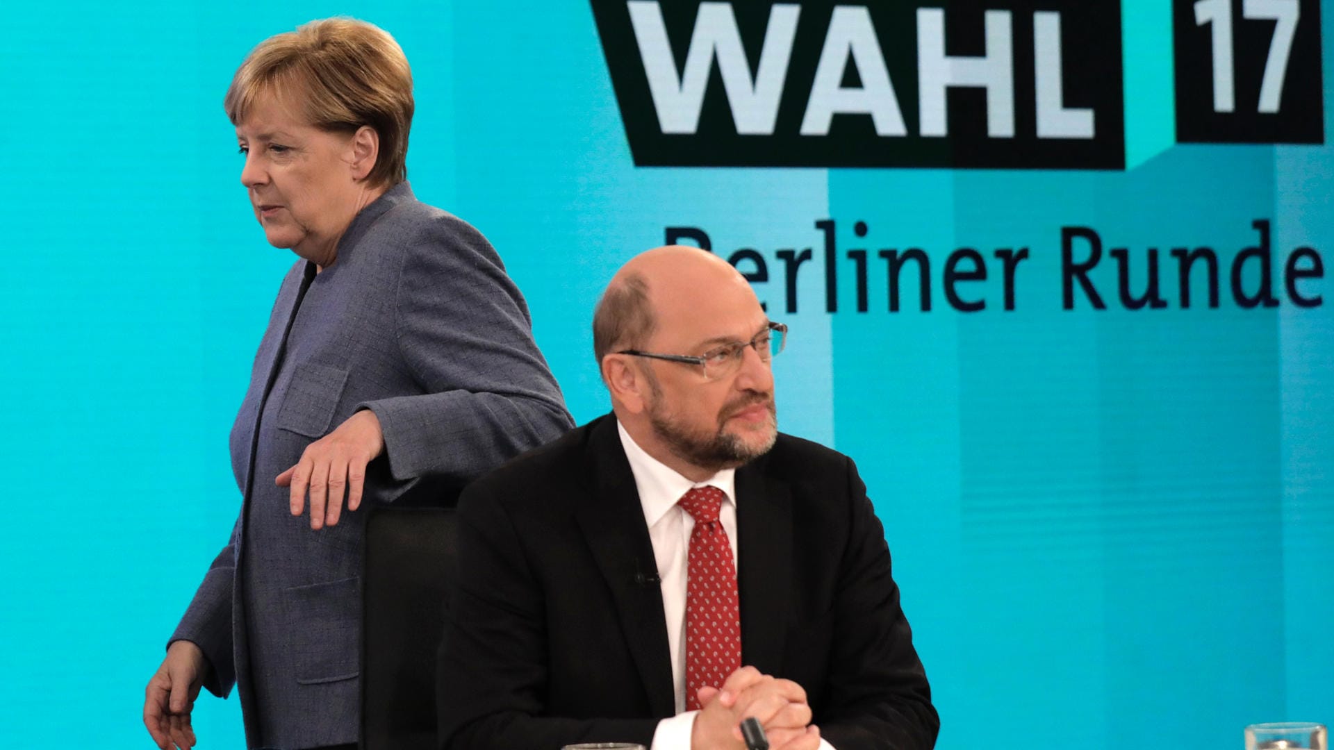 Angela Merkel und Martin Schulz