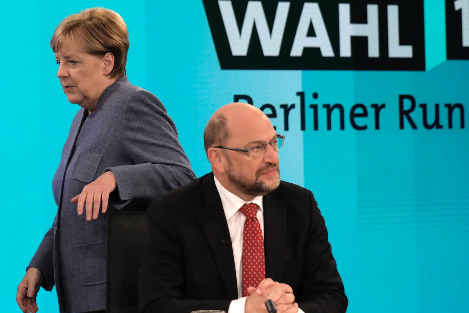 Angela Merkel und Martin Schulz