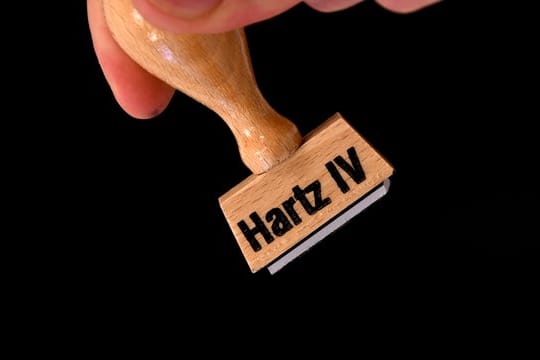 Stempel mit Aufschrift Hartz IV