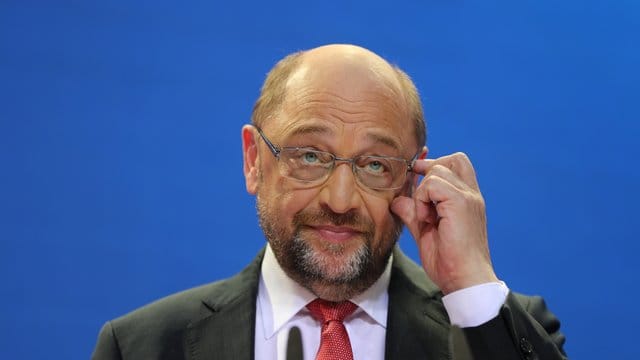 Der unterlegene SPD-Kanzlerkandidat Martin Schulz während einer Pressekonferenz in der Parteizentrale. Der unterlegene SPD-Kanzlerkandidat Martin Schulz während einer Pressekonferenz in der Parteizentrale.
