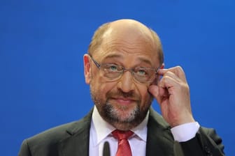 Der unterlegene SPD-Kanzlerkandidat Martin Schulz während einer Pressekonferenz in der Parteizentrale.