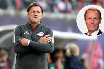 Leipzig-Trainer Ralph Hasenhüttl rotiert fleißig - zum Unverständnis von Berti Vogts.