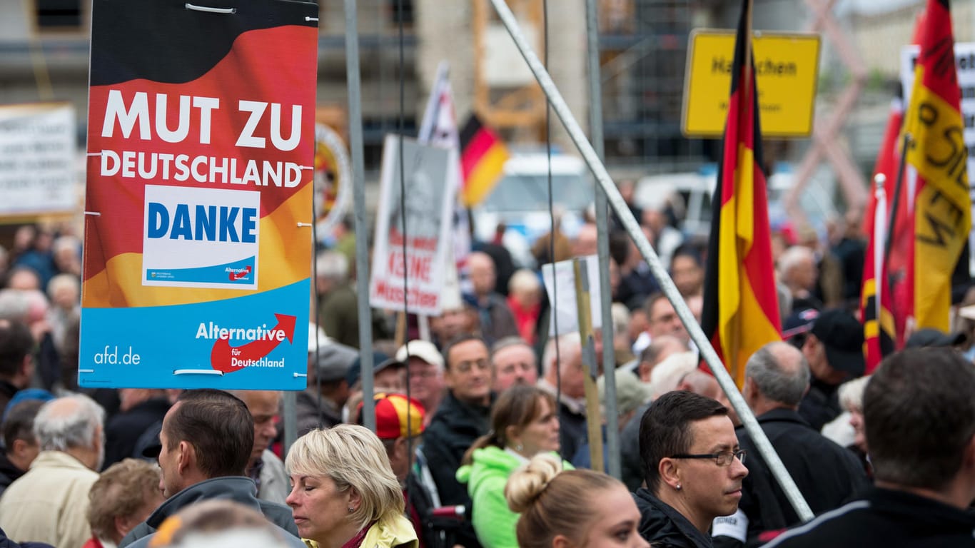 Mehr als 85 Prozent der Anhänger der AfD glauben, dass sich durch den Einzug der Rechtspopulisten in den Bundestag die politische Kultur in Deutschland positiv verändern wird.