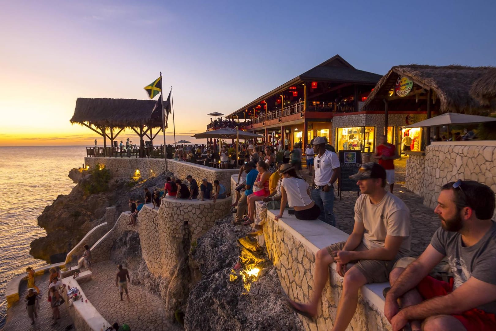 Das legendäre "Rick's Cafè" in Negril auf Jamaika.