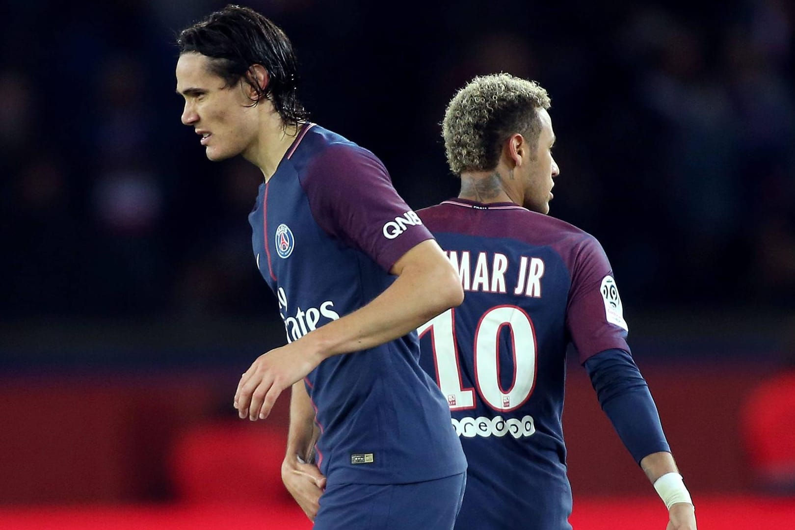 Werden wohl keine Freunde mehr: Edinson Cavani und Neymar.