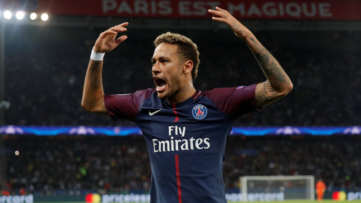PSG-Star Neymar zeigte gegen Bayern eine starke Partie.