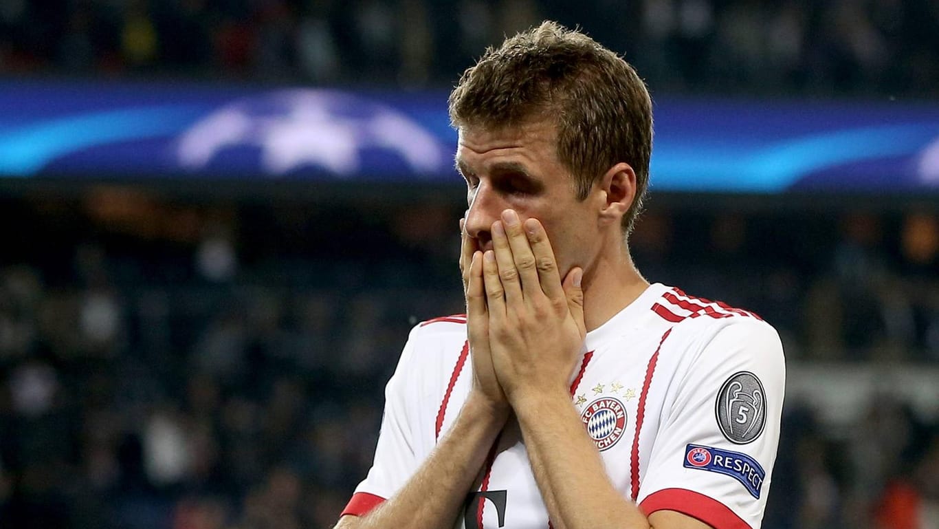 Thomas Müller ist nach der Niederlage in Paris enttäuscht.