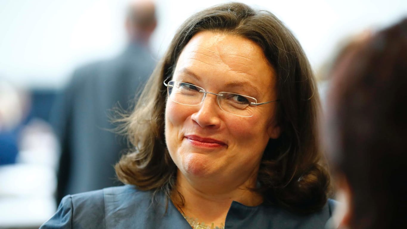 SPD-Fraktionschefin Andrea Nahles macht Schritt auf die Linkspartei zu