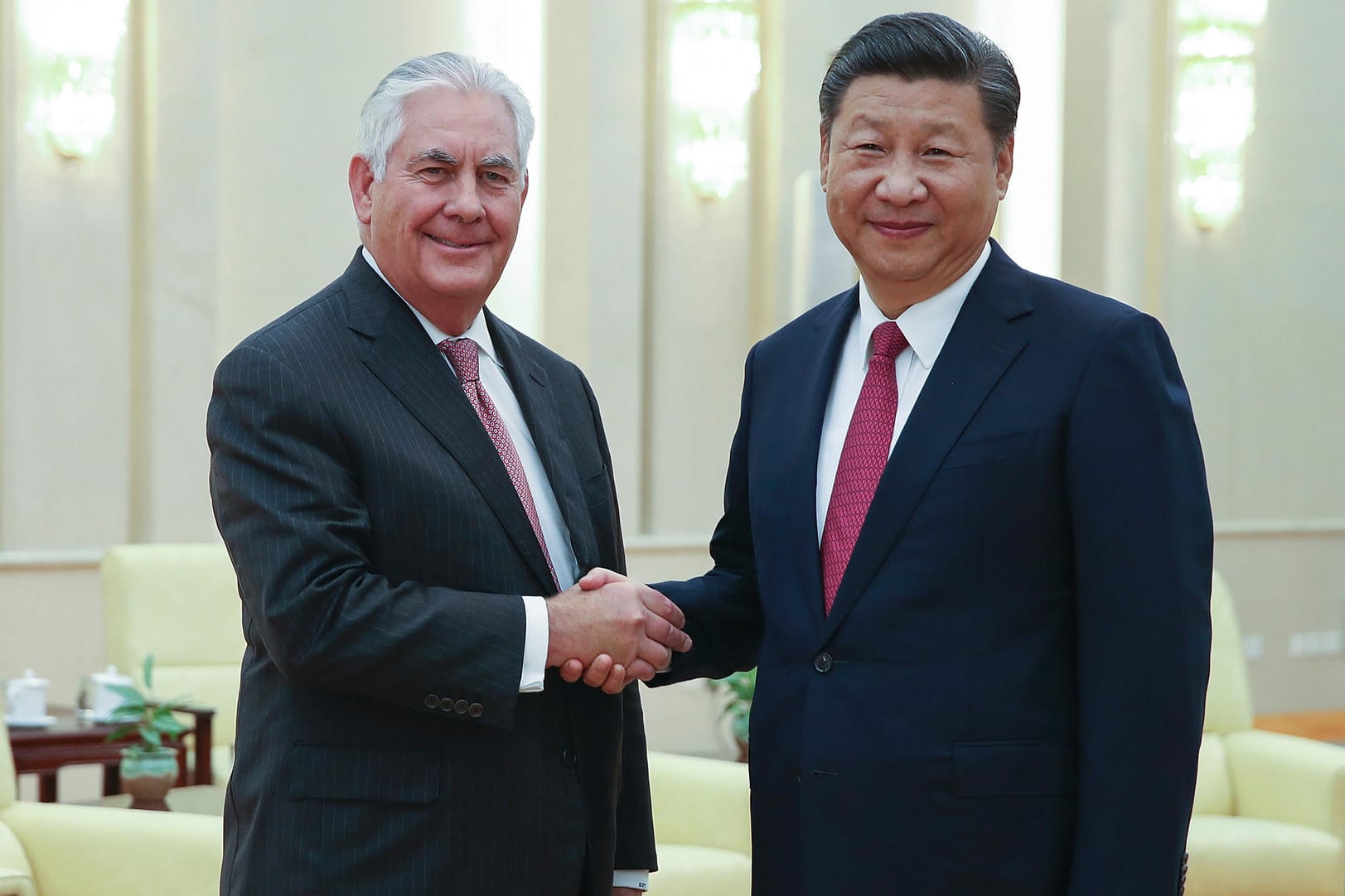 Bei seinem Besuch in China sprach US-Außenminister Rex Tillerson mit dem chinesischen Präsidenten Xi Jinping über den Nordkorea-Konflikt.