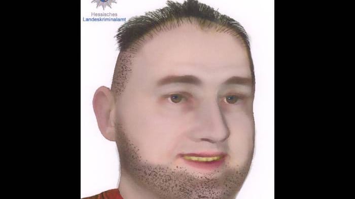 Die Polizei fahndet nach diesem Mann. Hinweise zur Identität des Täters nimmt die Arbeitsgruppe der Wiesbadener Kriminalpolizei unter der Telefonnummer 0611/345-3201 entgegen.