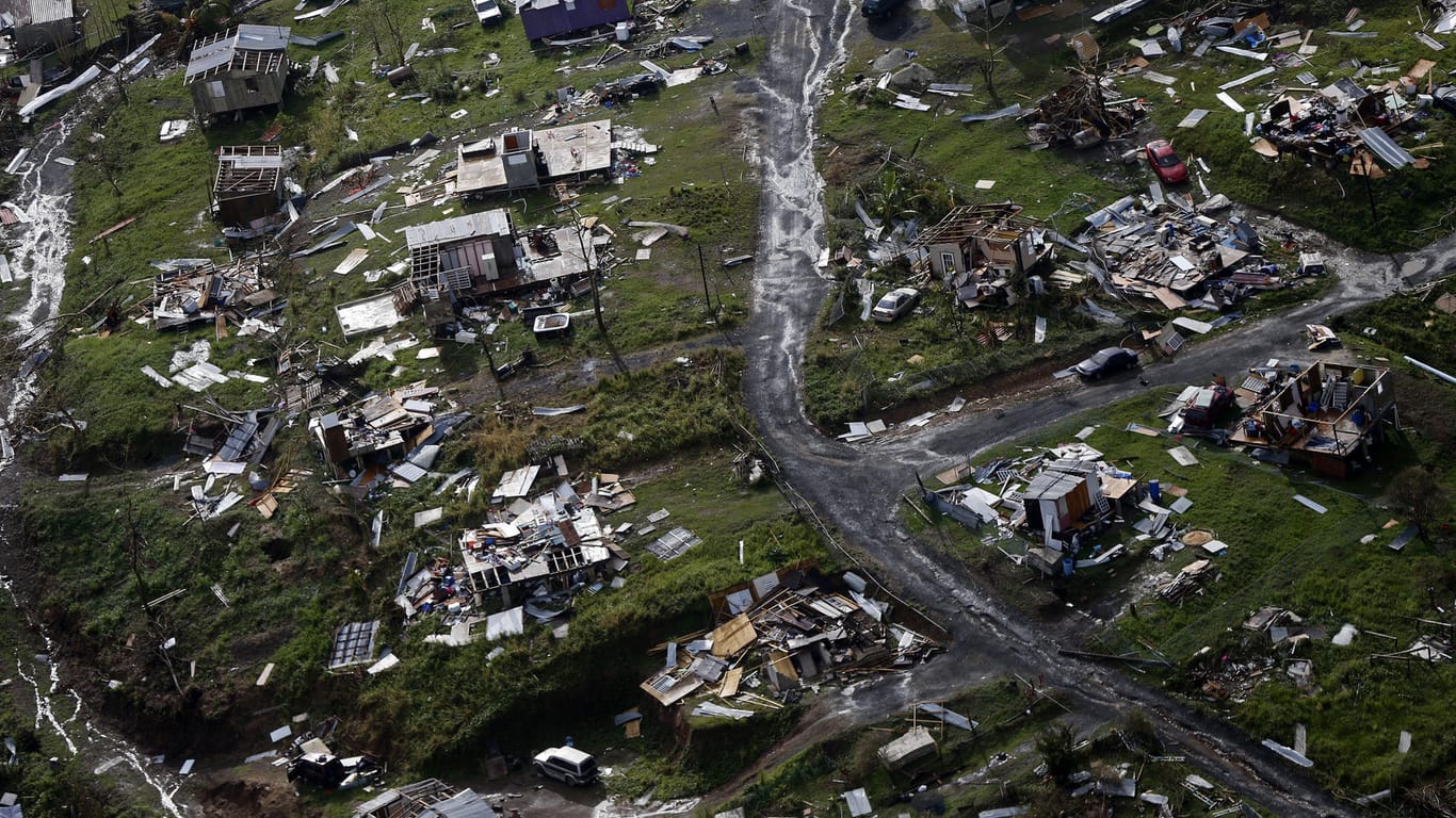 Das Ausmaß der Zerstörung auf Puerto Rico ist kaum überschaubar. Trump sagt, es gebe genug Hilfen.
