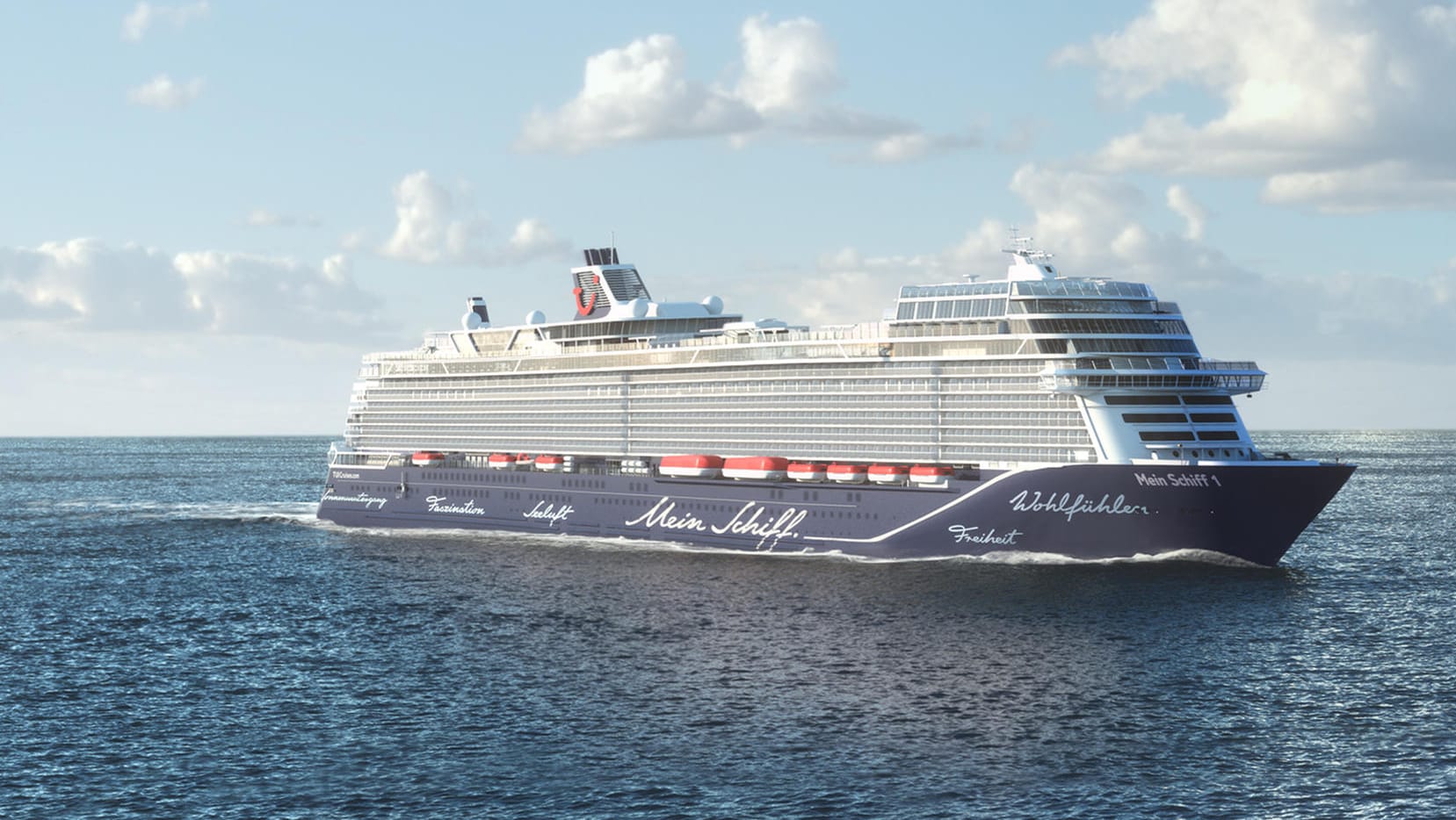 20 Meter länger als die bisherigen Neubauten wird die neue "Mein Schiff 1". Sie ersetzt in der Flotte das gleichnamige alte Schiff.