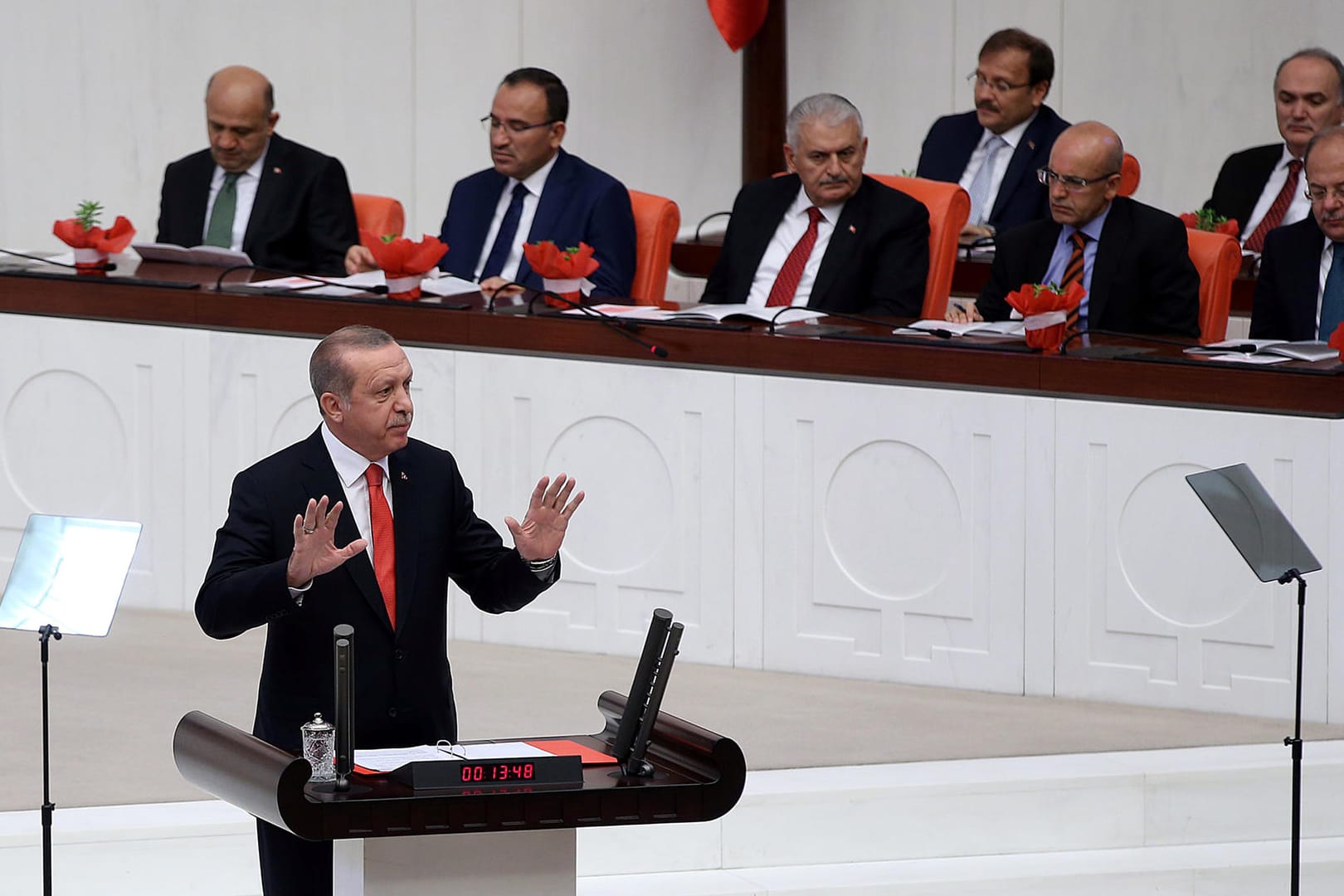 Im Parlament von Ankara hat Erdogan verkündet, dass die Türkei keine Mitgliedschaft mehr in der EU anstrebe.
